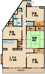 ロイヤルパレスの物件間取画像